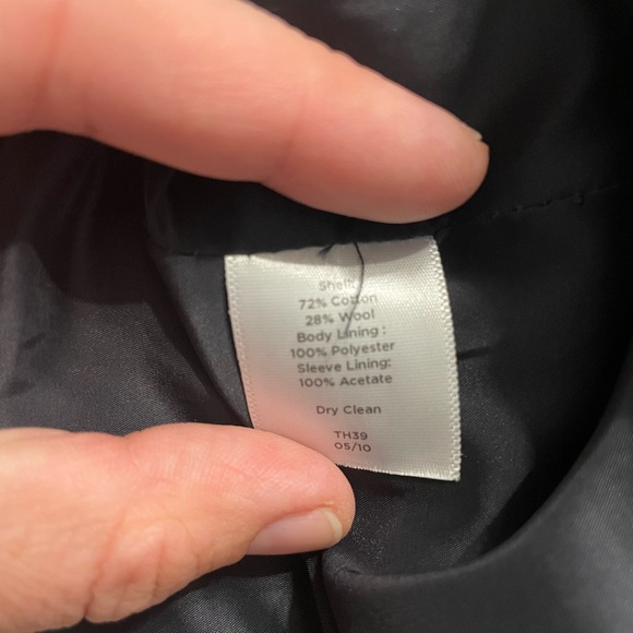 Talbots Navy Blue Blazer Jacket w/ Crest Preppy Equestrian Size 12 Kate Fit - Picture 11 of 14